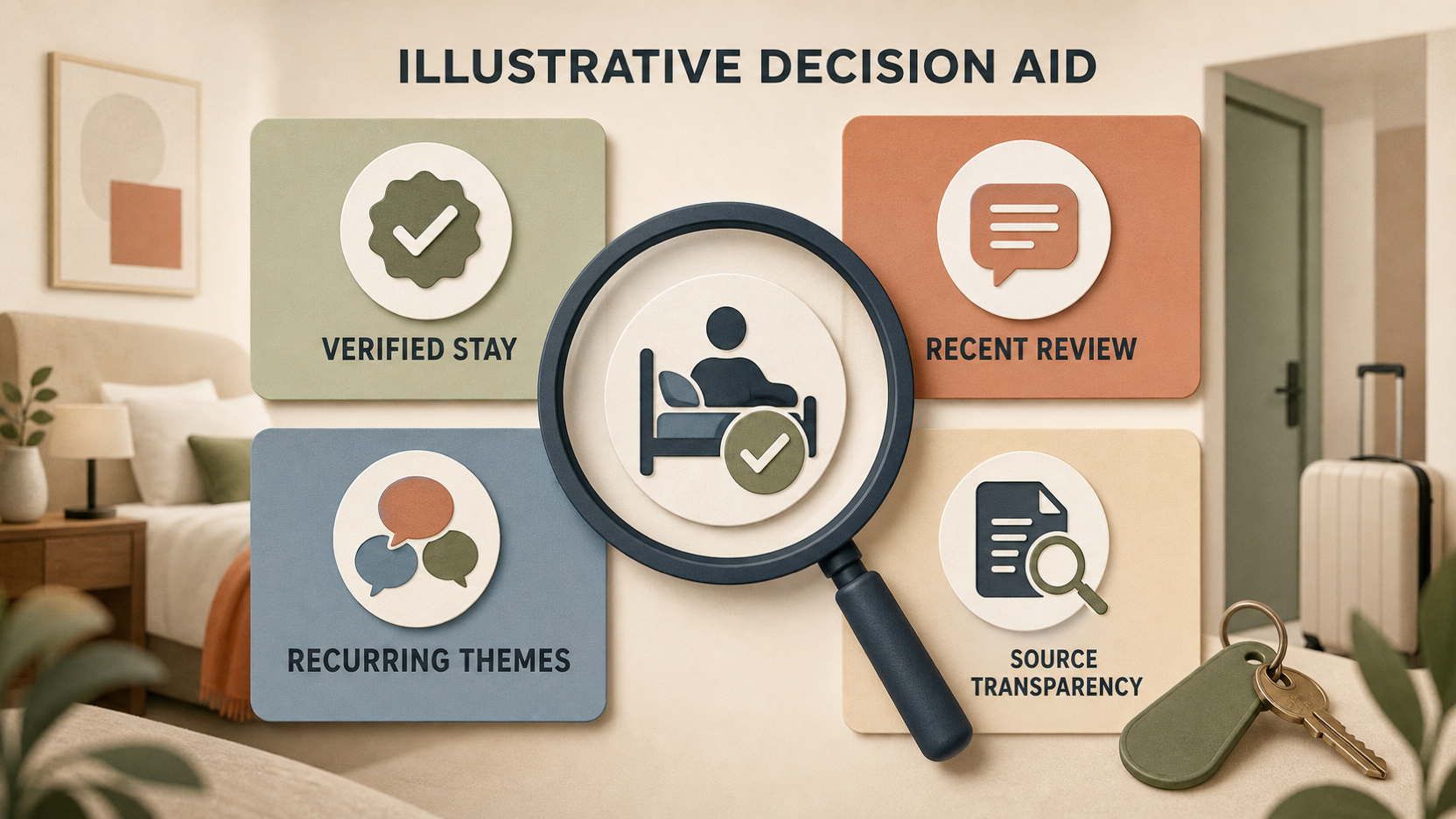 Support a cautious, needs-based reading of accommodation reviews and their trust signals
